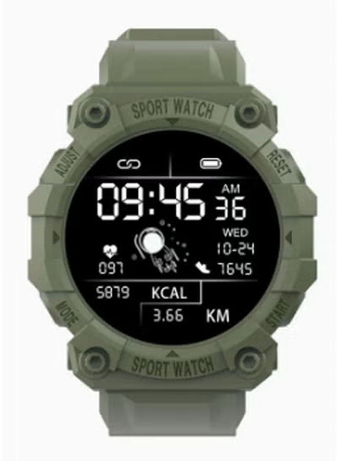 نيوترل ساعة رياضية ذكية، تدعم لغات متعددة، تتميز بمراقبة معدل ضربات القلب، وتتبع النوم، ومراقبة الأكسجين في الدم، وتتبع الصحة، وتتبع الجري، وعداد خطوات مقاوم للماء، متوافقة مع أنظمة iOS و Android، للجنسين (خضراء) - Image 1